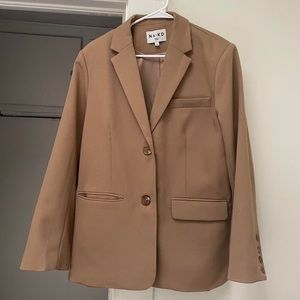 Tan Oversized Blazer